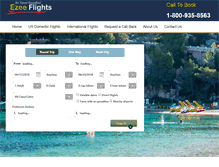 Tablet Screenshot of ezeeflights.com